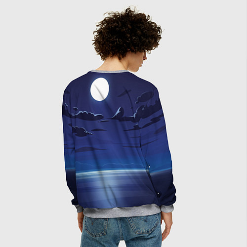 Мужской свитшот Марк Грэйсон Неуязвимый / 3D-Меланж – фото 4