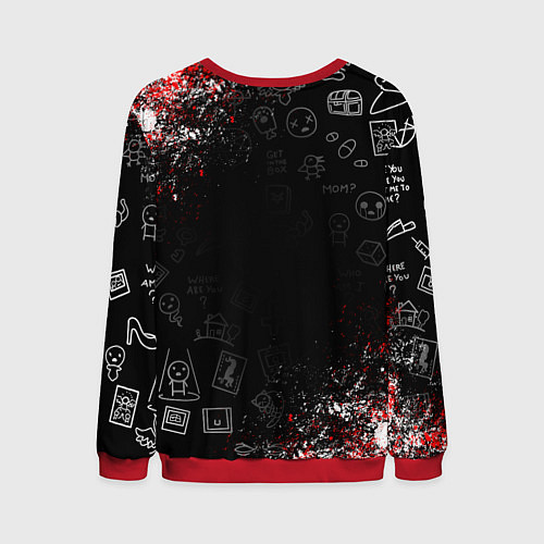 Мужской свитшот The Binding of Isaac ИСААК / 3D-Красный – фото 2
