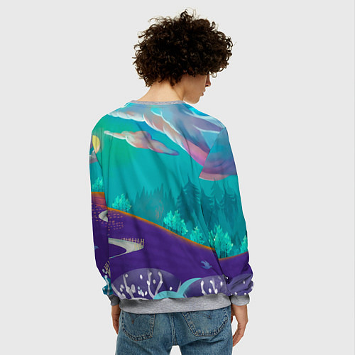 Мужской свитшот Покемон в костюме / 3D-Меланж – фото 4
