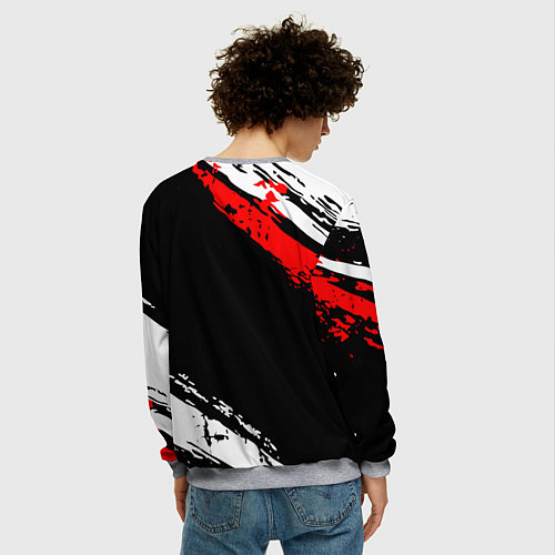 Мужской свитшот FLY HIGH! Haikyu!! / 3D-Меланж – фото 4