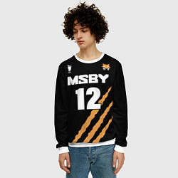 Свитшот мужской 12 MSBY BLACK JACKALS, цвет: 3D-белый — фото 2