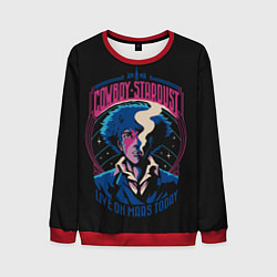 Свитшот мужской Ковбой Бибоп Ретро, цвет: 3D-красный