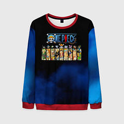 Свитшот мужской Пират Соломенной Шляпы One Piece, цвет: 3D-красный