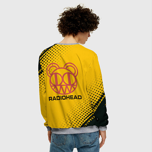 Мужской свитшот Radiohead Радиохед Лого спина Z / 3D-Меланж – фото 4
