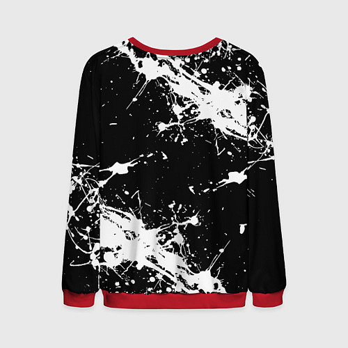 Мужской свитшот Phasmophobia краска / 3D-Красный – фото 2