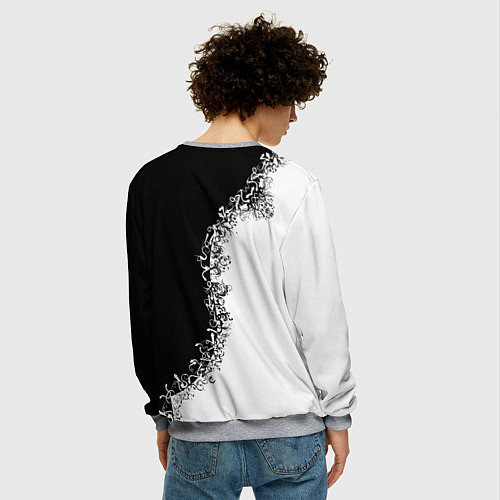 Мужской свитшот Инверсия / 3D-Меланж – фото 4