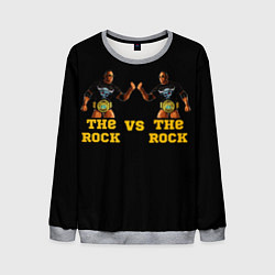 Свитшот мужской The ROCK VS The ROCK, цвет: 3D-меланж