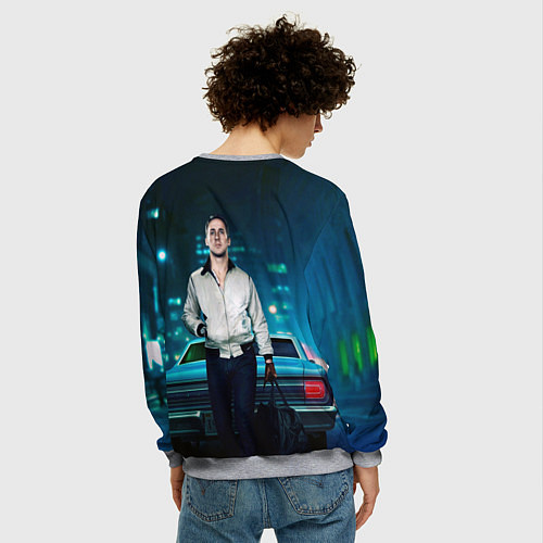 Мужской свитшот Райан Гослинг Драйв / 3D-Меланж – фото 4
