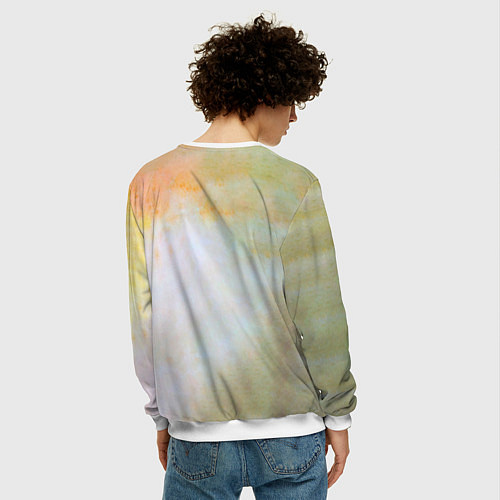 Мужской свитшот Пикник - Египтянин / 3D-Белый – фото 4