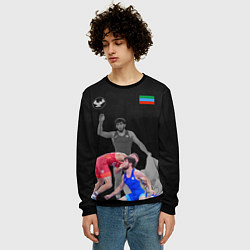Свитшот мужской Dagestan wrestling Uguev, цвет: 3D-черный — фото 2