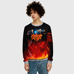 Свитшот мужской Ария в огне, цвет: 3D-меланж — фото 2