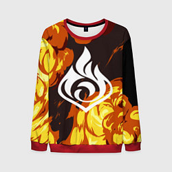 Свитшот мужской PIRO ПИРО ГЕНШИН, цвет: 3D-красный