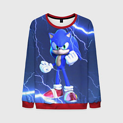 Свитшот мужской SONIC СОНИК СИНИЙ ЁЖ Z, цвет: 3D-красный