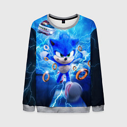 Свитшот мужской SONIC СИНИЙ ЁЖ Z, цвет: 3D-меланж