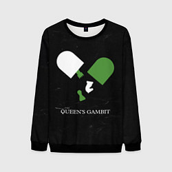 Свитшот мужской Qweens gambit, цвет: 3D-черный