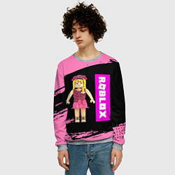 Свитшот мужской BARBIE ROBLOX РОБЛОКС Z, цвет: 3D-меланж — фото 2