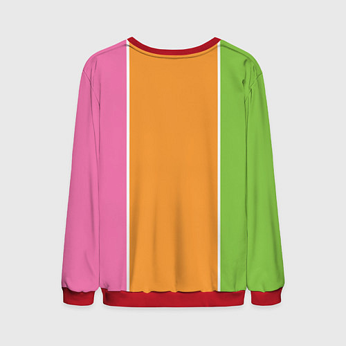 Мужской свитшот На игле / 3D-Красный – фото 2