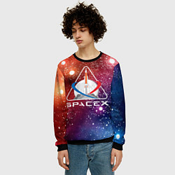 Свитшот мужской Space X, цвет: 3D-черный — фото 2