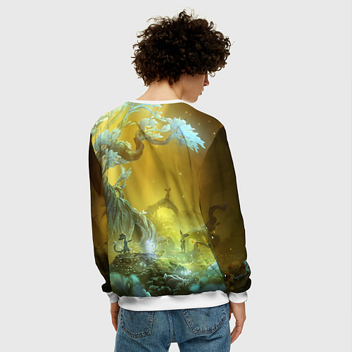 Мужской свитшот Ori Ori and the Will of the Wisps / 3D-Белый – фото 4