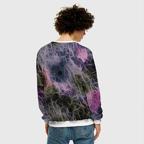 Мужской свитшот Космический Ковбой Бибоп / 3D-Белый – фото 4