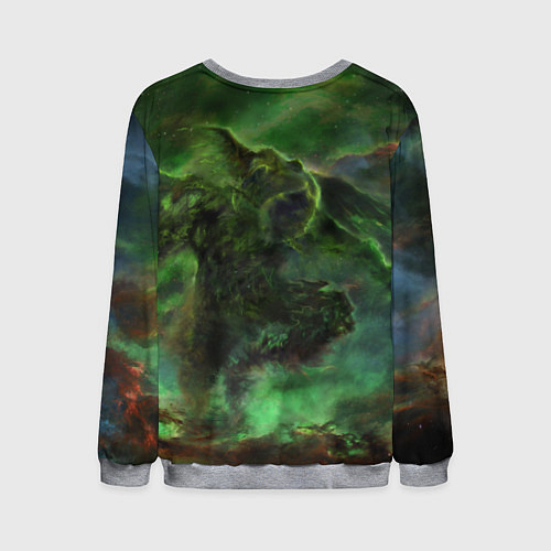 Мужской свитшот Скрытность скайрим / 3D-Меланж – фото 2