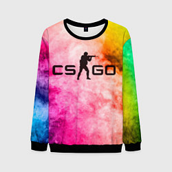 Свитшот мужской Cs Go в разноцветном дыму, цвет: 3D-черный