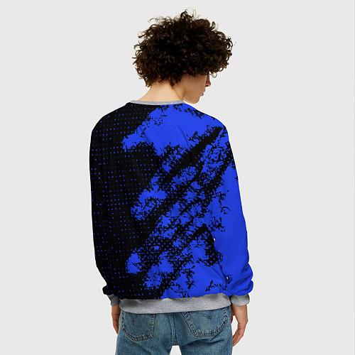 Мужской свитшот SUBARU STI СУБАРИСТ / 3D-Меланж – фото 4