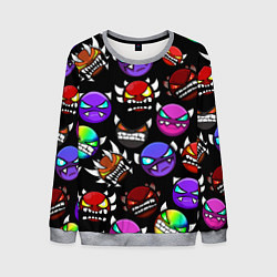 Свитшот мужской Geometry Dash: Demons Squad, цвет: 3D-меланж