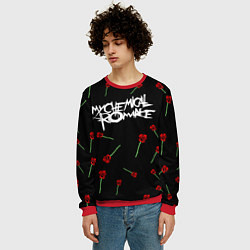 Свитшот мужской MY CHEMICAL ROMANCE РОЗЫ MCR ROSES, цвет: 3D-красный — фото 2