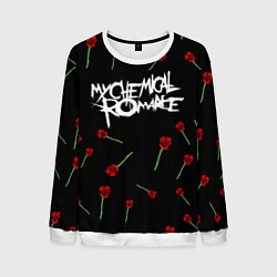 Свитшот мужской MY CHEMICAL ROMANCE РОЗЫ MCR ROSES, цвет: 3D-белый