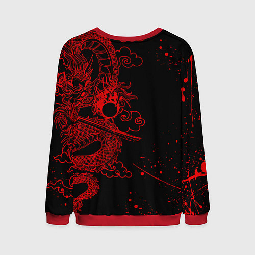 Мужской свитшот ТОКИЙСКИЕ МСТИТЕЛИ КРАСНЫЙ ДРАКОН / 3D-Красный – фото 2