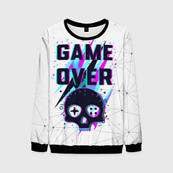 Свитшот мужской Game OVER - NEON 3D, цвет: 3D-черный