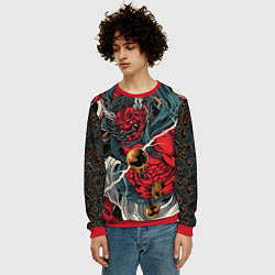 Свитшот мужской БОГ ГРОМА РАЙДЗИН, цвет: 3D-красный — фото 2
