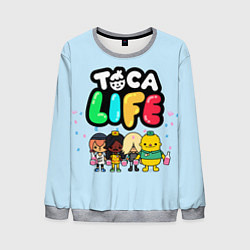 Свитшот мужской Toca Life: Logo, цвет: 3D-меланж