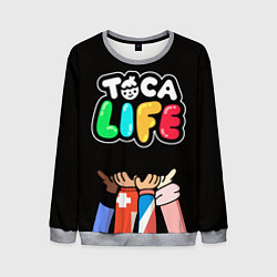 Свитшот мужской Toca Life: Friends, цвет: 3D-меланж