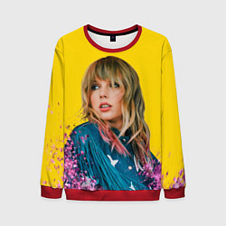 Свитшот мужской Красотка Тейлор, цвет: 3D-красный