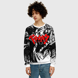 Свитшот мужской БЕРСЕРК РИСУНОК BERSERK, цвет: 3D-белый — фото 2