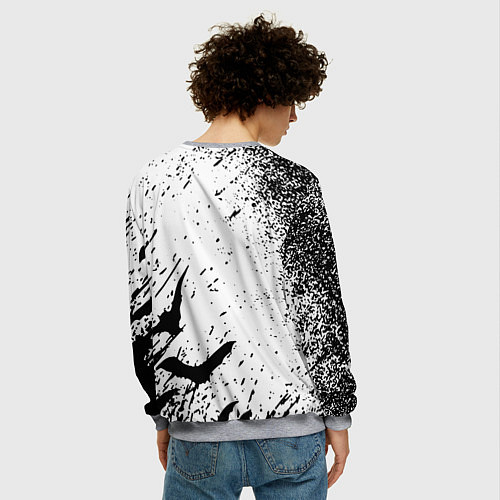 Мужской свитшот Берсерк: Гранж / 3D-Меланж – фото 4