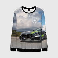 Свитшот мужской Mercedes V8 Biturbo Racing Team AMG, цвет: 3D-черный