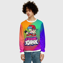 Свитшот мужской BOYFRIEND FRIDAY NIGHT FUNKIN, цвет: 3D-белый — фото 2