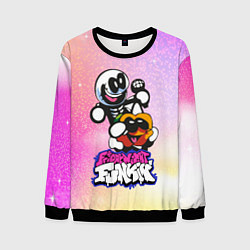 Свитшот мужской Skid and Pump Friday Night Funkin, цвет: 3D-черный