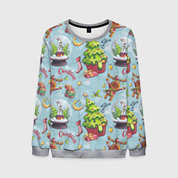 Мужской свитшот Merry Christmas Pattern