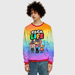 Свитшот мужской Рита Зик Тока Бока, цвет: 3D-красный — фото 2