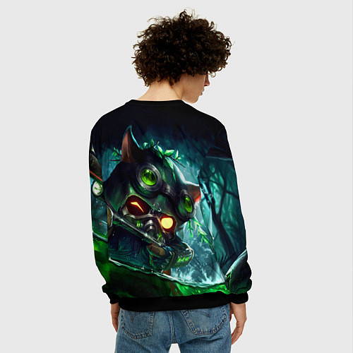 Мужской свитшот League of legends, Тимо / 3D-Черный – фото 4