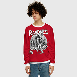Свитшот мужской BW Ramones, цвет: 3D-белый — фото 2