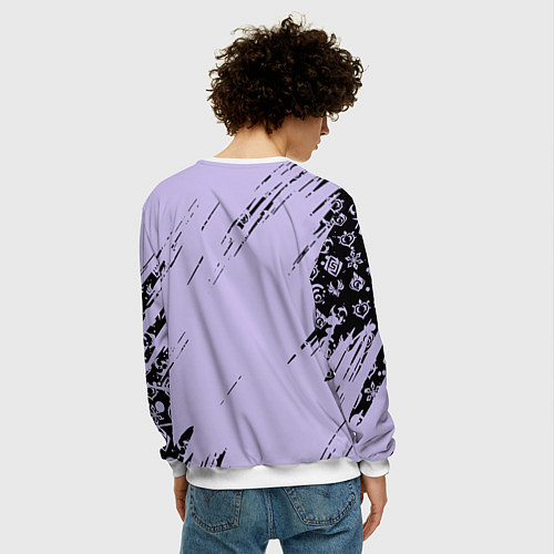 Мужской свитшот Klee Genshin Impact / 3D-Белый – фото 4