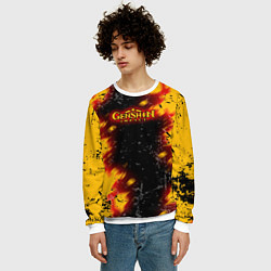 Свитшот мужской Genshin Impact: Аниме, цвет: 3D-белый — фото 2