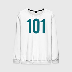 Свитшот мужской Squid game - Чан Док Су 101, цвет: 3D-белый