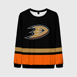 Свитшот мужской Anaheim Ducks Анахайм Дакс, цвет: 3D-черный