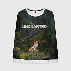 Свитшот мужской Uncharted На картах не значится, цвет: 3D-белый